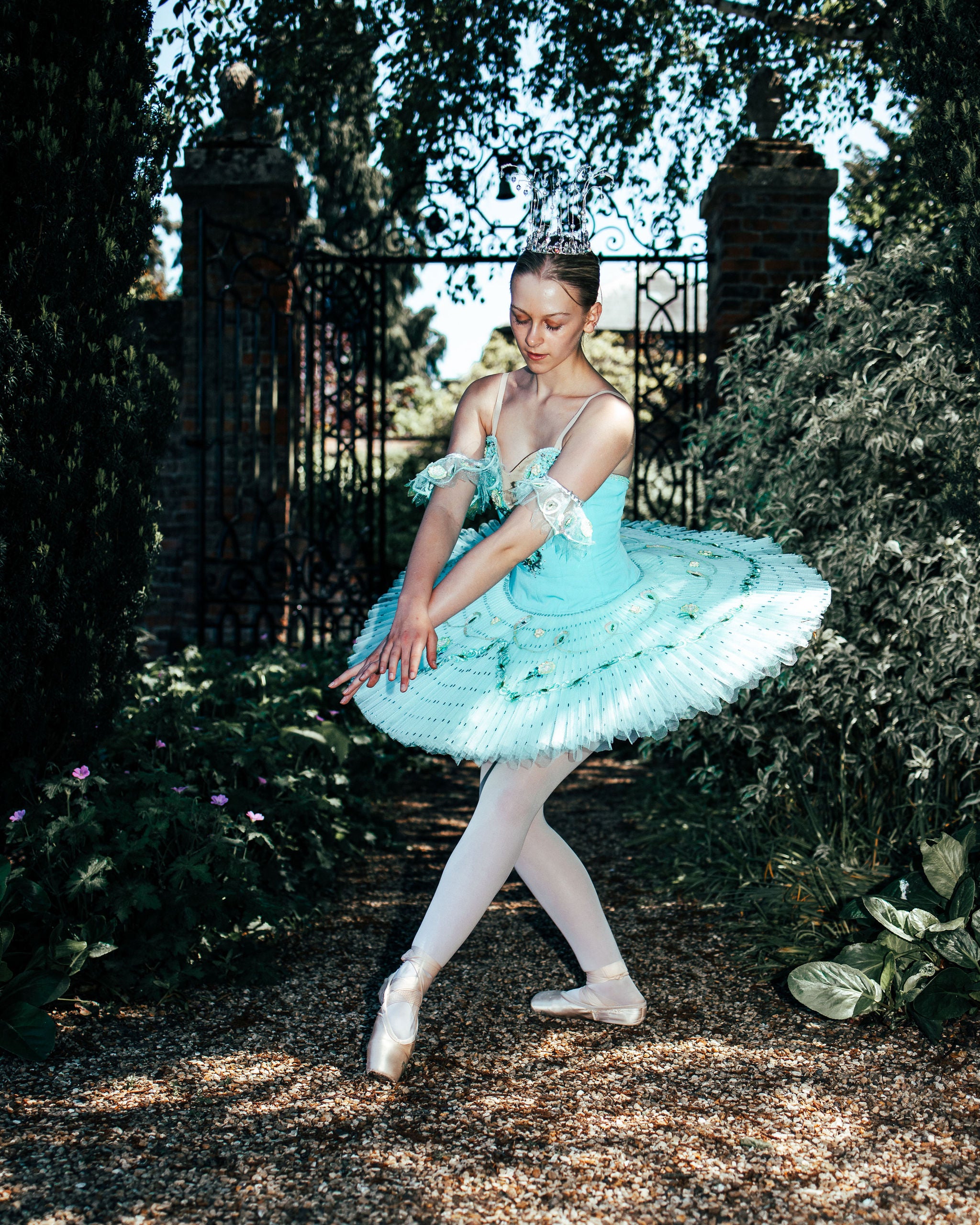 Benefis Aqua blue pancake tutu hire only