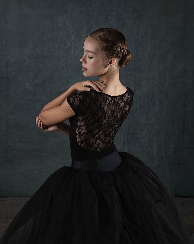 Intermezzo lace back leotard