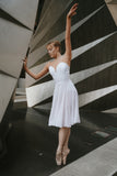 White long chiffon dress - Hire only