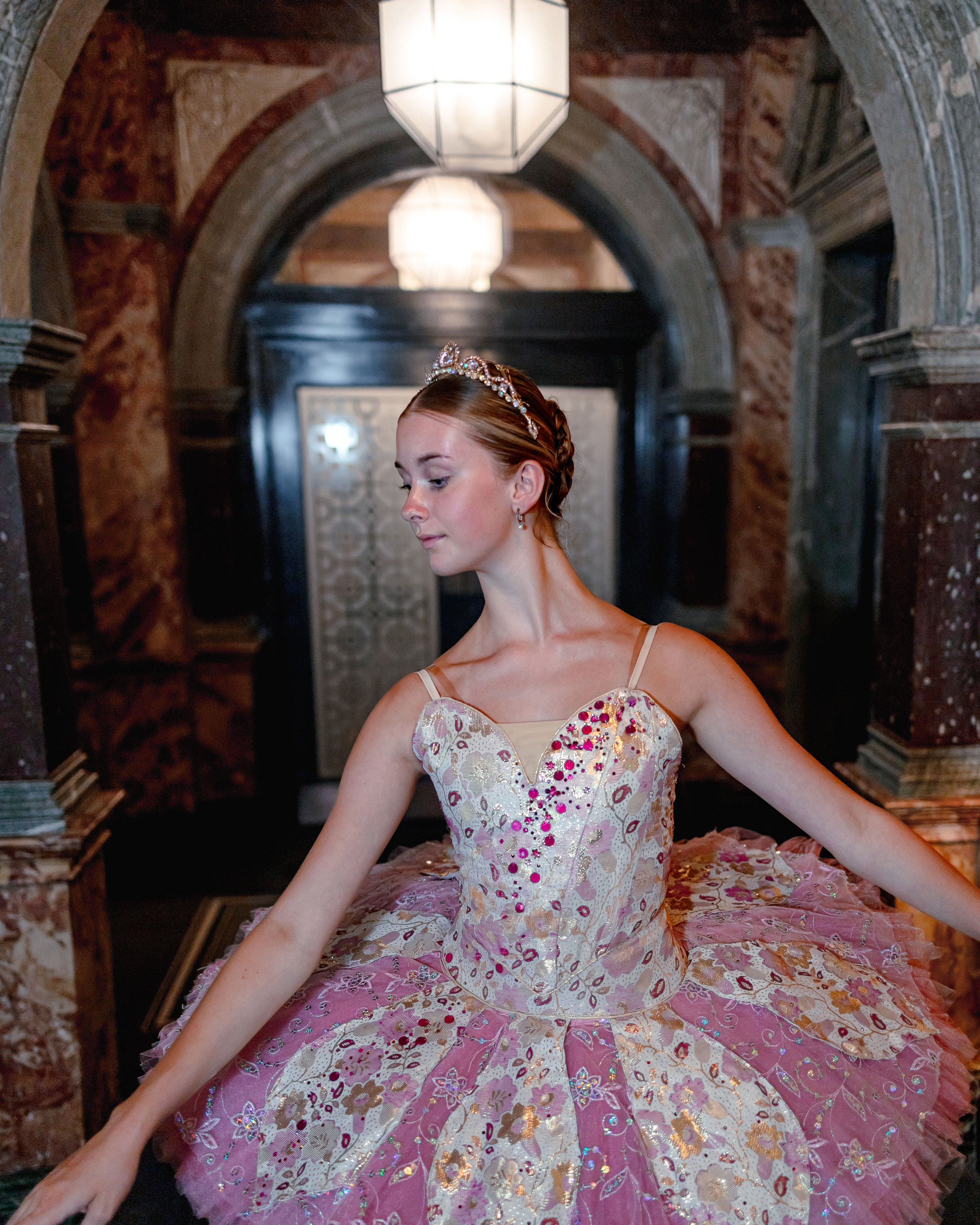 Pink Floral Tutu - Hire only
