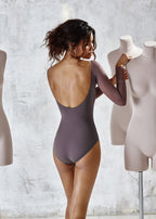 Grishko Carlotta Mesh sleeve leotard DA1931M
