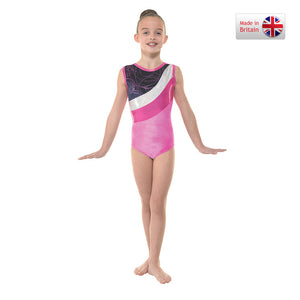 Tappers and Pointers Pink velvet and foil leotard Gym/30