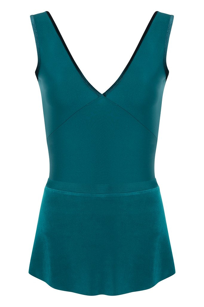 Bullet Pointe Velvet Trim Leotard