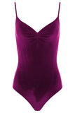 Bullet Pointe Velvet Camisole Leotard