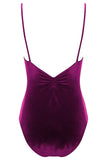 Bullet Pointe Velvet Camisole Leotard