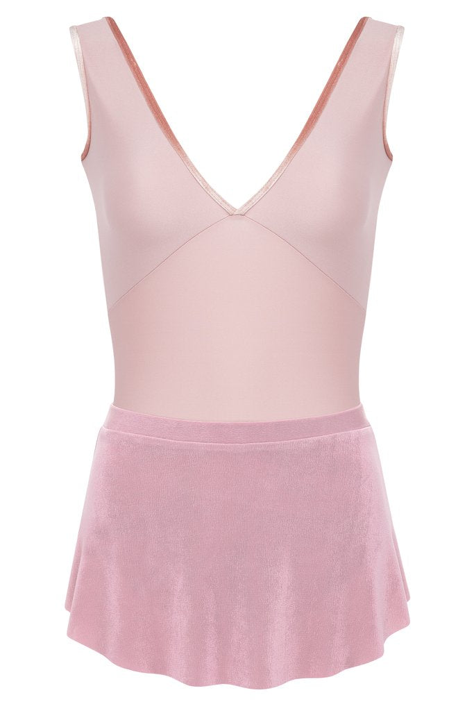 Bullet Pointe Velvet Trim Leotard