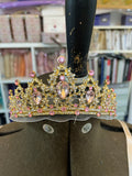 Pink and gold tiara - hire only