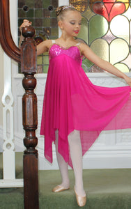 Just Ballet Cerise lyrical dress - Just Ballet