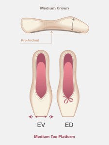 RP Encore U cut pointe shoe FM