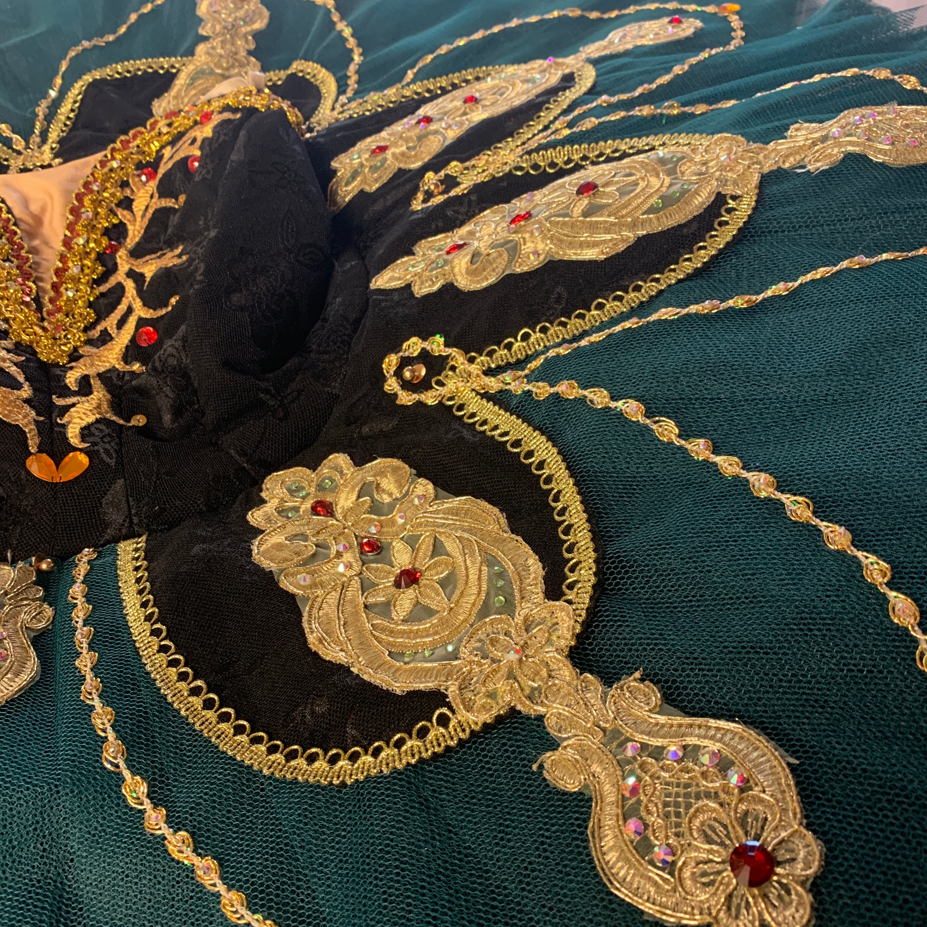 Raymonda or La Esmerelda Green pancake tutu - Hire