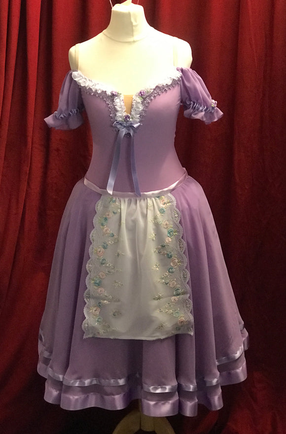 Lilac peasant dress - Party Girl - HIRE ONLY