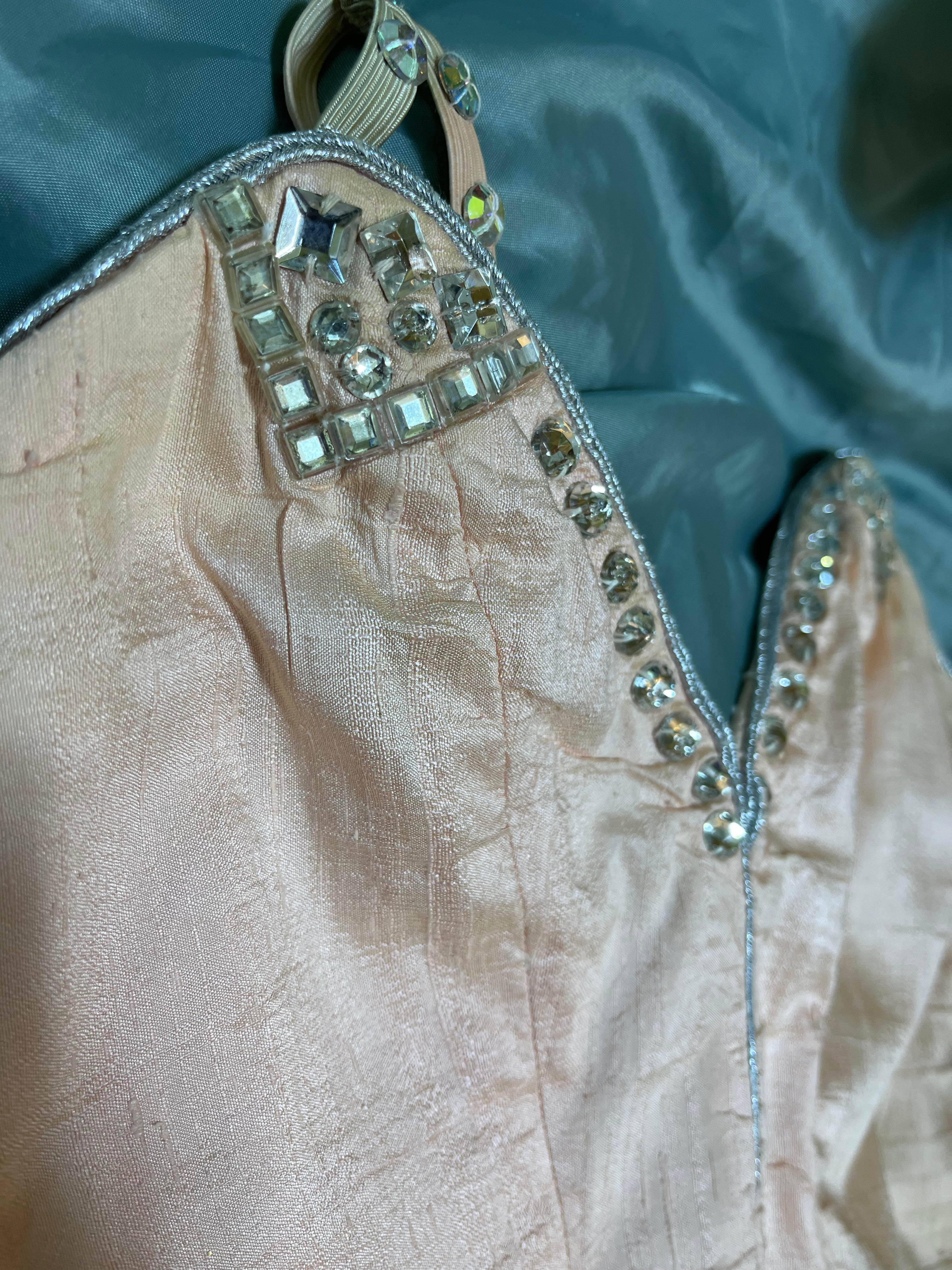 Peach Silk Juliet dress - Hire only