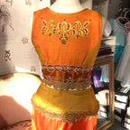 Orange Silk Arabian costume - Hire Only
