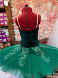 Emerald Green pancake tutu 12-14yrs - Hire only