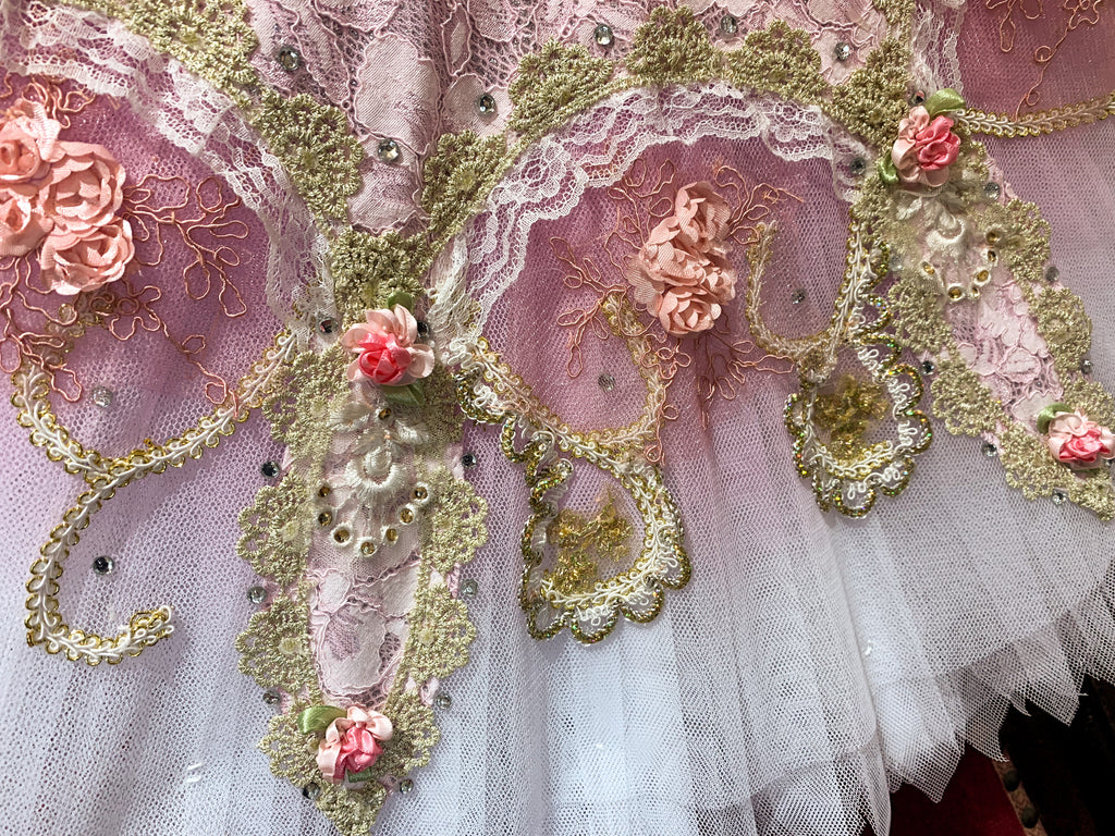 Pink Aurora pancake tutu - Hire only