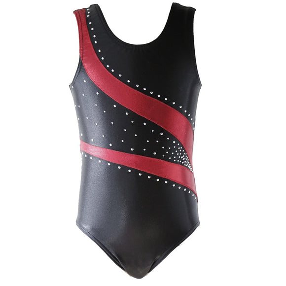 Just Ballet black Flight gymnastic leotard