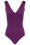 Bullet Pointe Velvet Trim Leotard