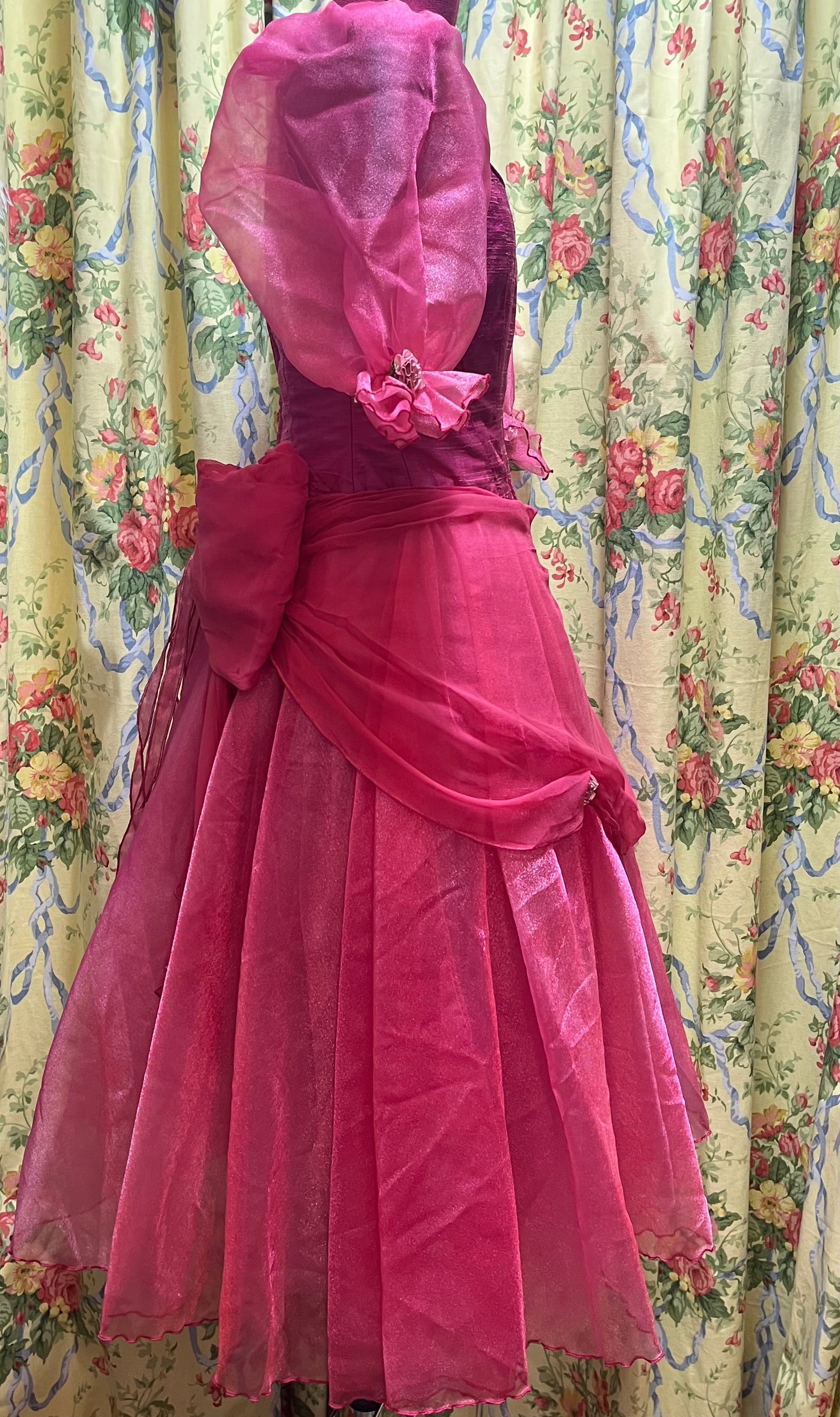Nutcracker Party Girl, Cerise Pink Cinderella Ugly sister dress Nutcracker Party Girl, Cerise Pink Cinderella Ugly sister dress