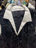 Black velvet waistcoat and shirt - hire only