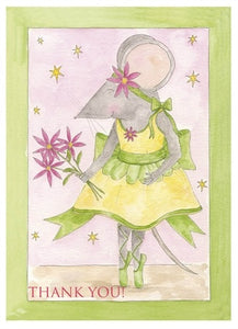 Milly Green Thank you cards x 8 - Just Ballet