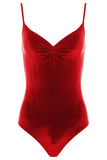 Bullet Pointe Velvet Camisole Leotard