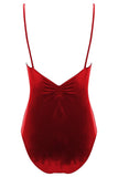 Bullet Pointe Velvet Camisole Leotard