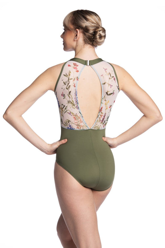 Intermezzo Camisole Mesh Low Back Leotard