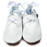 White baby ballet shoes by Inch Blue - Just Ballet